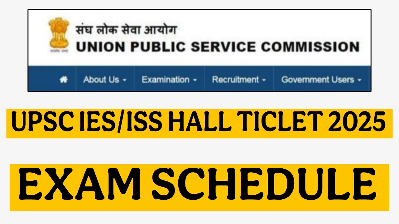 UPSC IES/ISS Hall Ticlet 2025